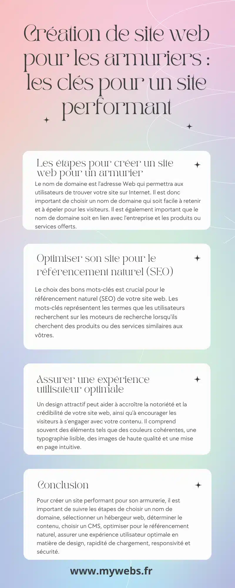 site web pour les armuriers