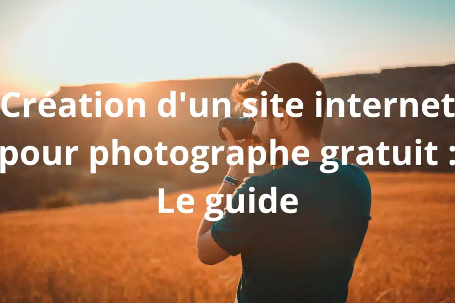 site internet pour photographe