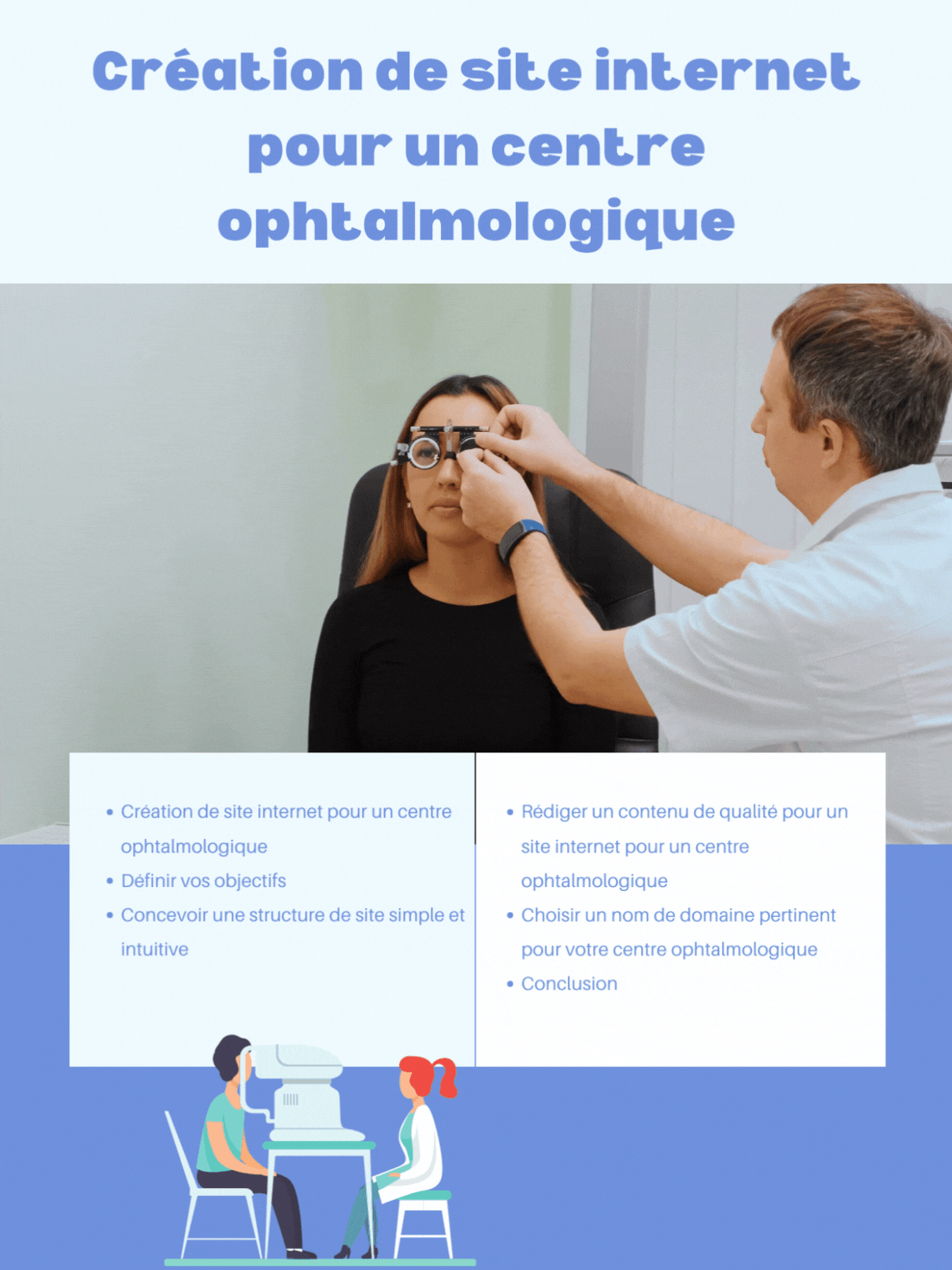 site internet pour un centre ophtalmologique