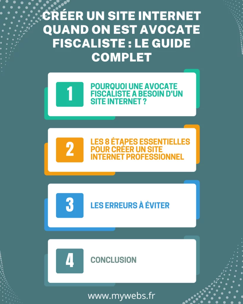 Créer un site internet avocate fiscaliste