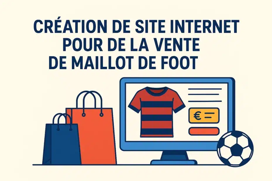 création de site internet pour de la vente de maillot de foot